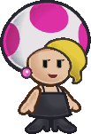 Jollene without her glasses an suit