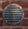 Small rusted Round Vent