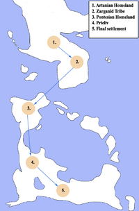 Deltarian migrations