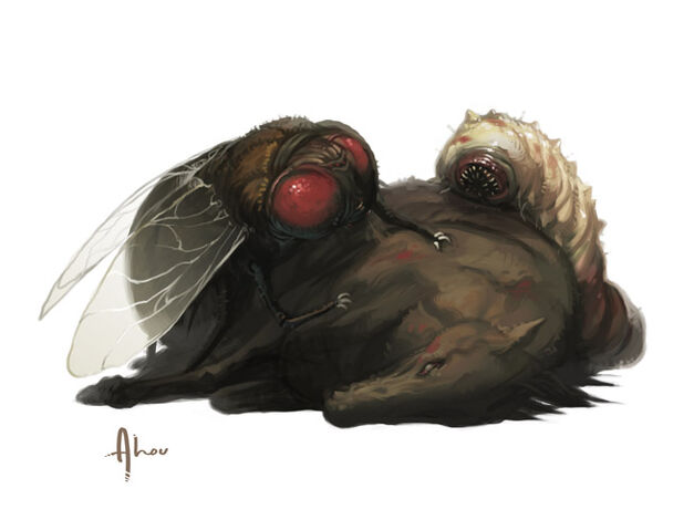 File:Giant fly and maggot.jpg