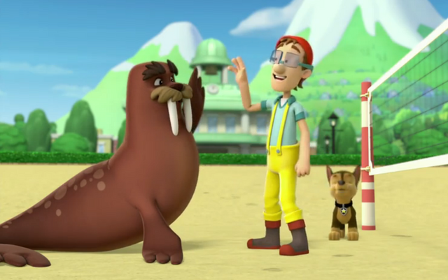 File:PAW Patrol Cap'n Turbot Captain Wally Chase Pups Save a Walrus.png