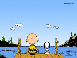 CharlieBrownSnoopyOnDock