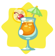 Orange passion cocktail