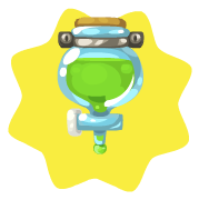 Mad scientist flask aquarium