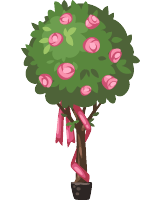 Romantic roses topiary