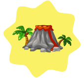 Tropical volcano
