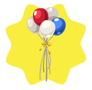 Independence day party balloons