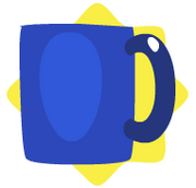 Blue mug