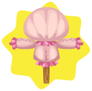 Pink build-a-scarecrow base