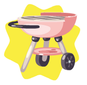 Pink mini grill