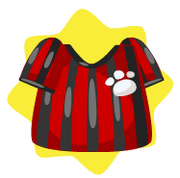 Red soccer jersey