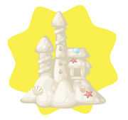 Magnificent sand castle