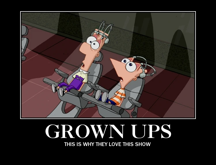 Image Grown ups mot.jpg Phineas and Ferb Fanon FANDOM powered by