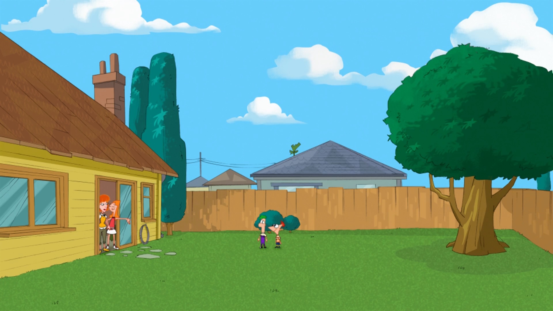 Image - SBTY empty backyard 1.jpg | Phineas and Ferb Wiki ...