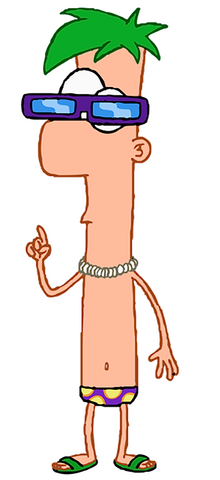 File:Ferb in Swim Trunks.png