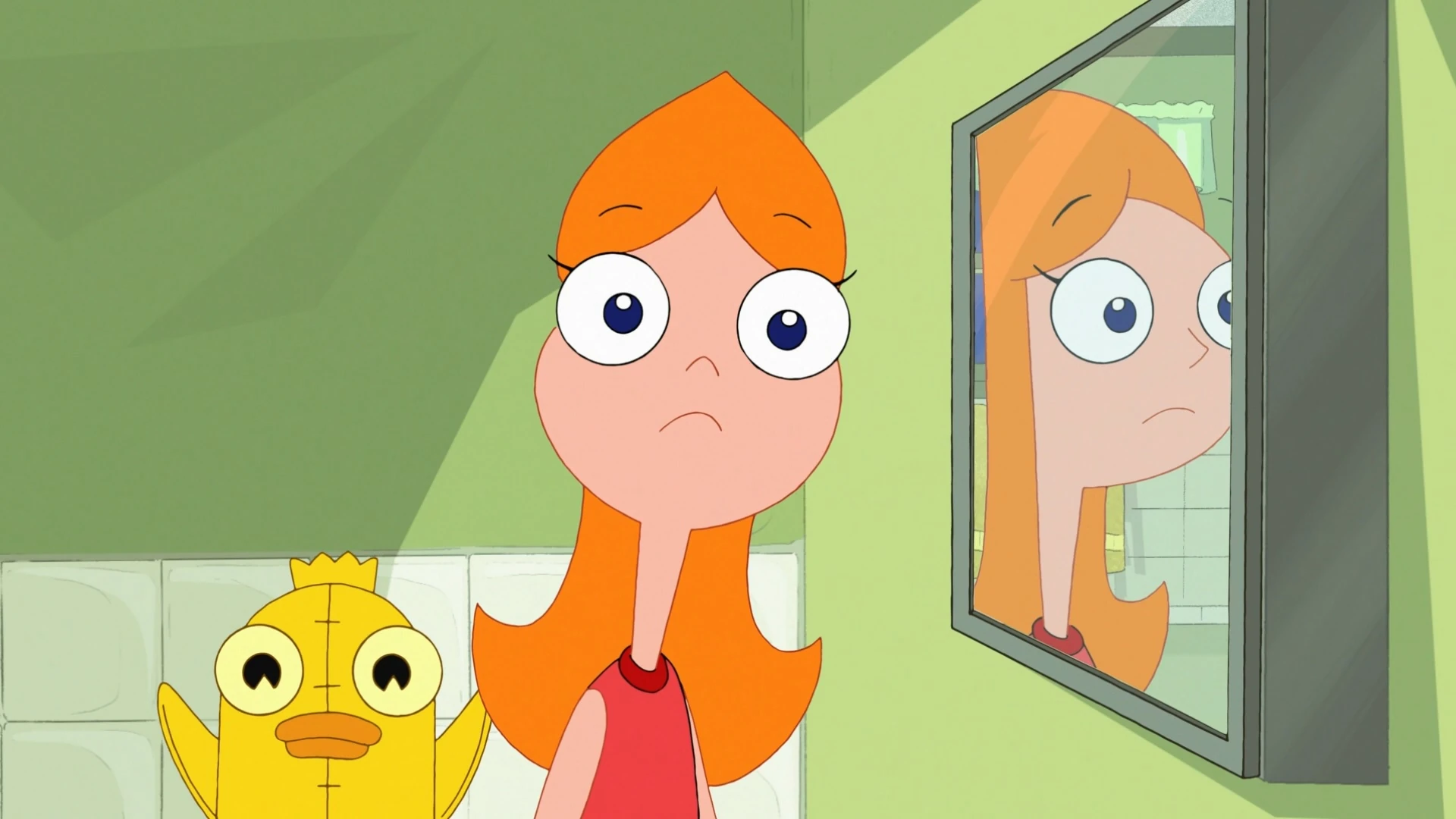 Image Possessed Ducky Momo behind Candace in the bathroom.jpg