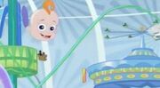 Baby head in bustopolis