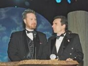 Dan and Swampy accept an award.jpg