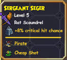 Sergeant Seger Stats