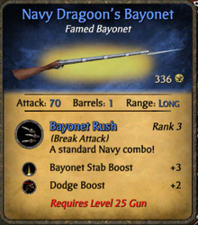 Navy Dragoon's Bayonet