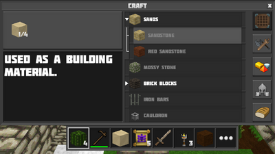 Crafting sandstone2