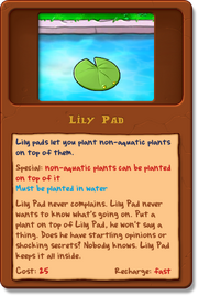 New lily pad almanac