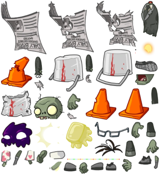 Рисуем мультфильмы 2 спрайты зомби