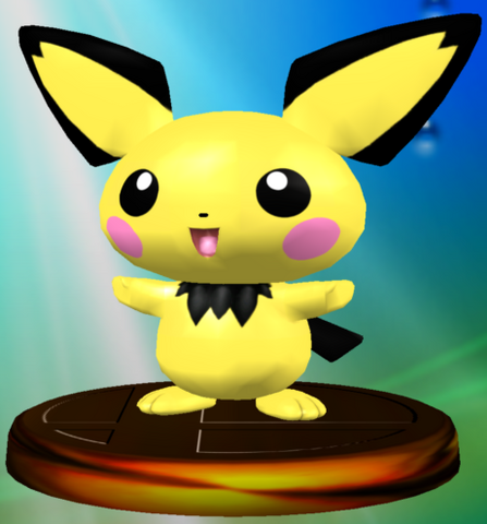 File:Pichu trophy SSBM.png