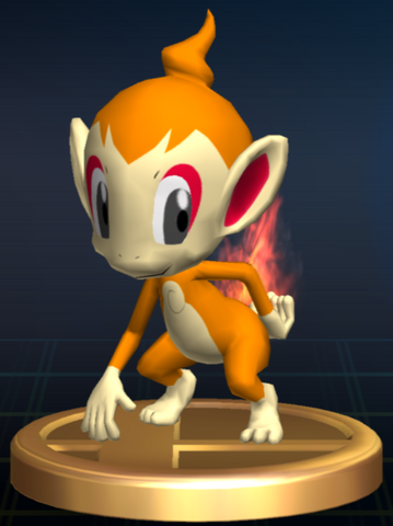 File:Chimchar trophy SSBB.png