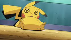Ash Pikachu unable to battle