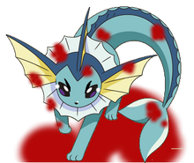 134Vaporeon BW anime