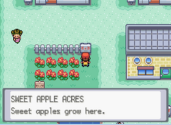Sweet Apple Acres sign