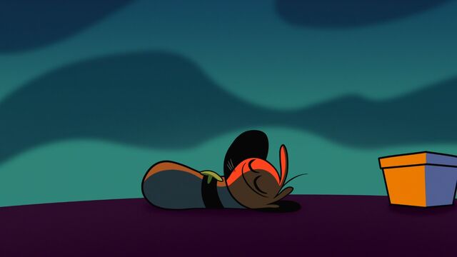 File:S1e6a Wander sleeping in hat.jpg