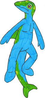 Owen the Aqua Ophthalmosaurus by MCsaurus