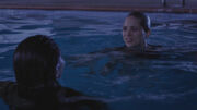 Sara and emily swimming