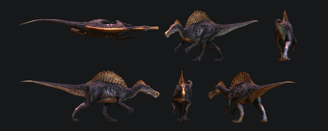 File:Spinosaurus walk cycle.gif