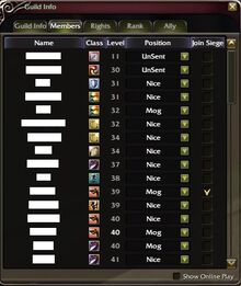 Guildmemberlist