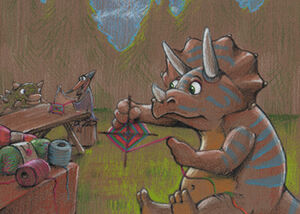 Triceratops Knitting