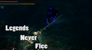 Legends never flee
