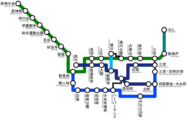 File:Kobe Subway Map.png