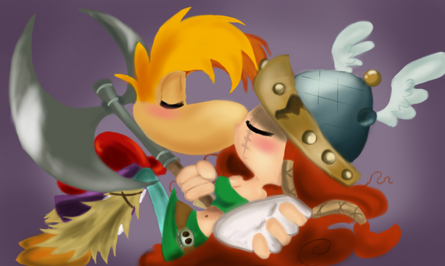 File:Rayman and Barbara XOXO.png