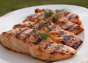 Grilled-salmon-herbs
