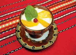 Sour milk dessert