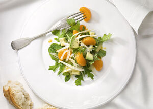Mare fennel avocado and clementine salad with wild arugula and mint h