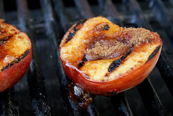 Grilled peaches placeholder for art