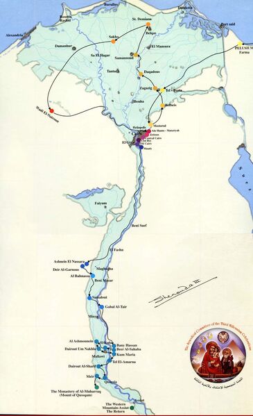 MapOfHolyFamilyInEgypt