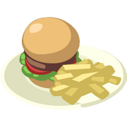 Burger and Fries