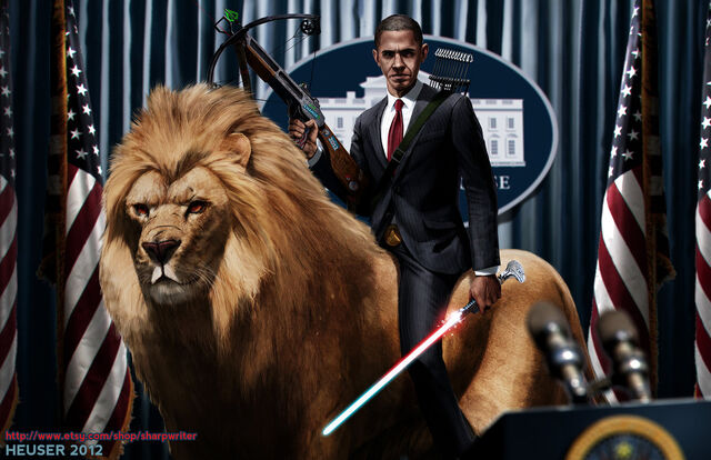 File:Obama riding a lion by sharpwriter-d5ftze6-1-.jpg