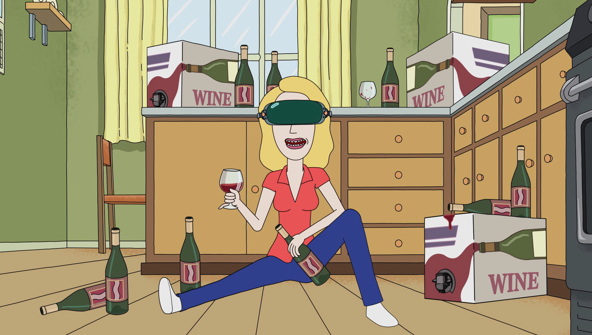 Image S1e8 Drunk Beth Png Rick And Morty Wiki Fandom