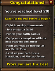 Lvl 20 message
